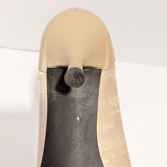 𝅺etienne Aigner cream pointy toe heels sz 7.5 - Picture 9 of 16